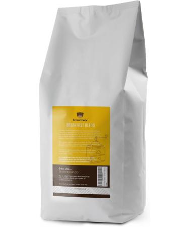 Brown Bear Breakfast Blend Coffee Beans Light Roast 1 kg Light Roast Coffee Beans 5% of sales donated to Free the Bears - Buy Online on GoSupps.com