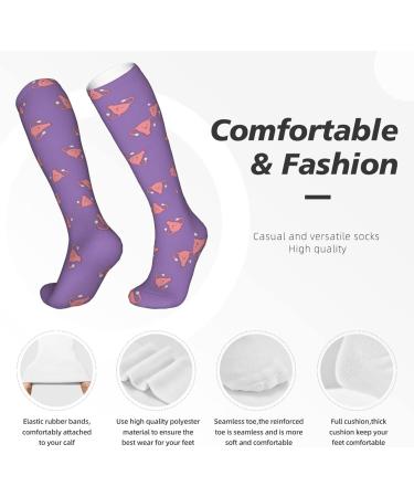 Happy Crazy Uterus Compression Socks for Men & Women | 15-20 mmHg Circulation Support for Running & Cycling - Buy Online on GoSupps.com