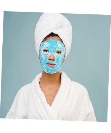 CLISPEED Ice Beauty Ice Facial Facial Women Cold Cooling Facial Sleep Gel Eye Masking Full Facial PVC Cosmetic Hot and Cold Miss 31x20cm - Buy Online on GoSupps.com