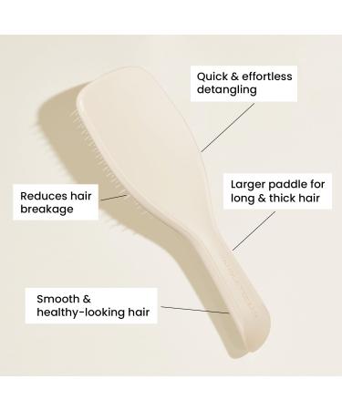 Tangle Teezer Large Ultimate Detangler Hairbrush | For Long Thick Curly Hair | Reduces Breakage | Ergonomic Handle - Cappuccino - Buy Online on GoSupps.com
