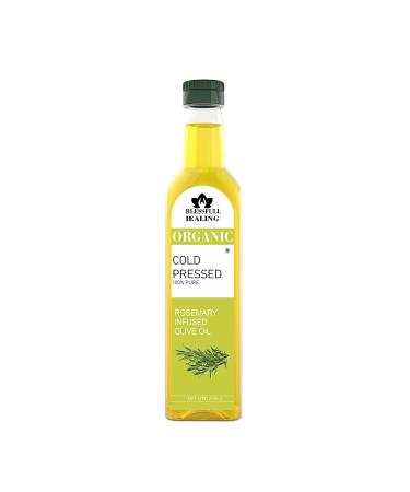 Blessfull Healing Cold Pressed Rosemary Infused Oil for Healthy Cooking Skin Glow 250 ml / 8.45 fl oz Pack of 1