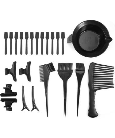 23-Part Hair Coloring Tool Set - Ultimate Home Salon Kit with Bowl Brush Clip & Spatula for Perfect Hair Color - Buy Online on GoSupps.com