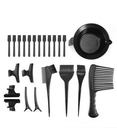 23 PCs/Set hairdresser coloring set hair dye stirring bowl hair dye kamm brush brush clips hairdressing salon hair dyel hair faerben set hair dye set with brush and bowl