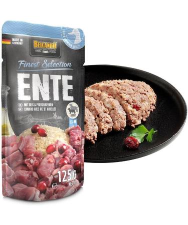 Belcando Finest Selection Adult Duck with Rice and Cranberries | Double Pack | 2 x 12 x 125 g | Wet Food for Sensitive or Picky Dogs | Contains Cold-Pressed Safflower Oil - Buy Online on GoSupps.com