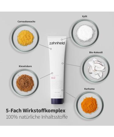Zahnheld B12 Toothpaste (2x75ml) - Vegan Fluoride-Free with Turmeric & Coconut Oil | Natural Cosmetics - Buy Online on GoSupps.com