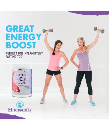 Women's BCAA Powder Preworkout - Sweetened Naturally with Stevia, Erythritol & Monk Fruit - 40 Servings + Free Recipe Guide (Cherry Lime) - Buy Online on GoSupps.com