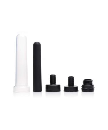 Cleanstream Travel Enema Water Bottle Adapter Set Black 4.5" Length x 0.95" Width