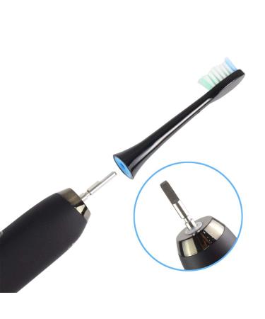 Electric Toothbrush Replacement Head SARMOCARE Replacement Heads 2 Pack for Electric Toothbrush with 5 Modes (Black)