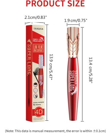 Waterproof Lash Mascara Long Curling Lengthening and Volumizing Mascara for Eyelash Extensions Waterproof Mascara Black - Buy Online on GoSupps.com