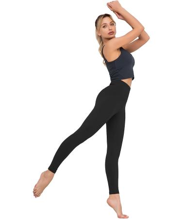 Dragon Fit High Waist Compression Yoga Pants with Tummy Control and 2 Inner Pockets - Black, Large - Buy Online on GoSupps.com