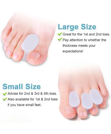 8 Pairs Silicone Toe Separator Box - Bunion Cushion & Pain Relief for Hallux Valgus & Crooked Toes (S+L) - International Shipping Available - Buy Online on GoSupps.com