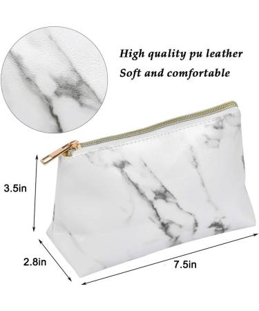 Buy Generic RF6A Marble PU Makeup Bag - Stylish Black Acrylic | International Shipping Available - Buy Online on GoSupps.com
