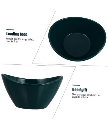 Alipis 2pcs Ingot Bowl Salad Bowl Ramen Bowls Salad Containers Household Tableware Fruit Kitchen Supplies 15.8X12.5CM Green - Buy Online on GoSupps.com
