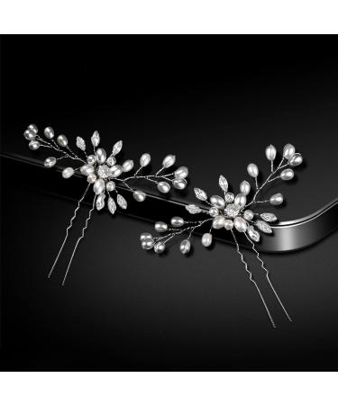 TSHAOUN 5 Pcs Bridal Pearl Hair Pins for Women - Elegant Wedding Hair Accessories - Buy Online on GoSupps.com