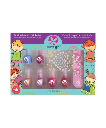 SuncoatGirl Water-Based Nail Polish Mini Mani Kit  8 Pieces