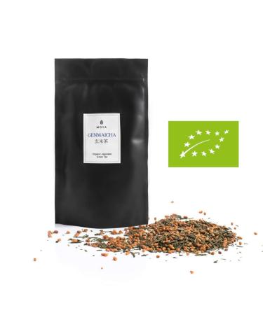 Organic Moya Gr n-Tee Genmaicha 100g - Loose Japanese Green Tea with Roasted Brown Rice | Vegan & Vegetarian | Eco-Friendly Packaging - Buy Online on GoSupps.com