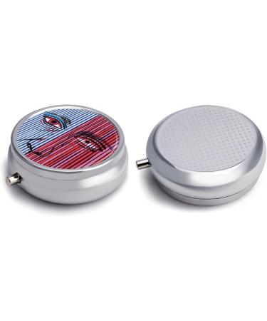 Buy Portable 3 Compartment Pill Box - Striped Pattern Travel Pill Organizer for Handbag & Pocket - Buy Online on GoSupps.com