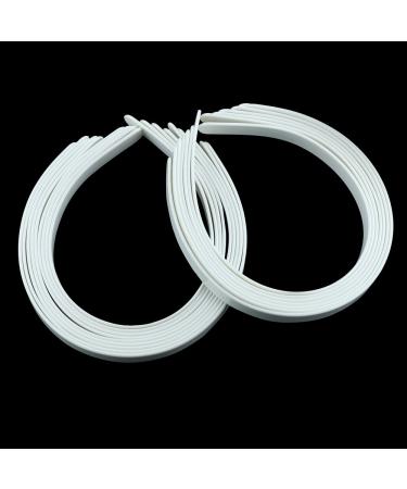 Amersumer 50PCS 1/2 Girls Plain No Teeth DIY Plastic Headbands - Black (WHITE) Hair Accessories - Buy Online on GoSupps.com