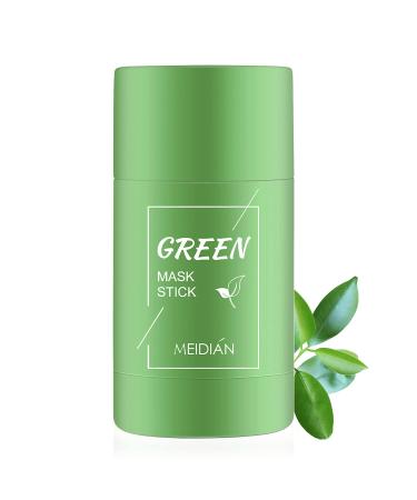 BROEYOUE 1 x Green Mask Stick Green Tea Cleansing Mask Stick Deep Cleans Pores Controls Seum and Eliminates Blackheads Suitable for Women and Men of All Skin Types