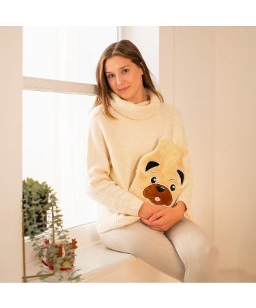 SOXO Plush Hot Water Bottle Cover Hand Warmer for Period & Back Pain Relief - Kids Dog Design - Buy Online on GoSupps.com