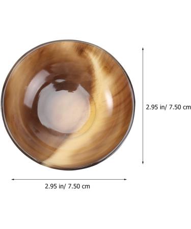 Shaving Mug Bowl | Natural Horn Shaving Soap Dish 7.5x7.5cm | Durable Shaving Foam Bowl for Men - Buy Online on GoSupps.com