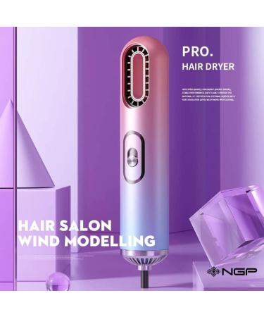 NGP 3 in 1 Electric Hair Styler Brush & Blow Dryer - 1200W Multifunctional Hot Air Brush for Curly & Straight Hair - Purple - Buy Online on GoSupps.com
