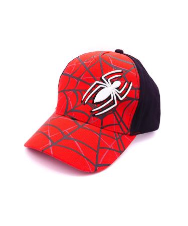 Marvel Spiderman Hat for Boys, Breathable Spiderman Baseball Cap for Toddlers, Boys Ages 3-9 579