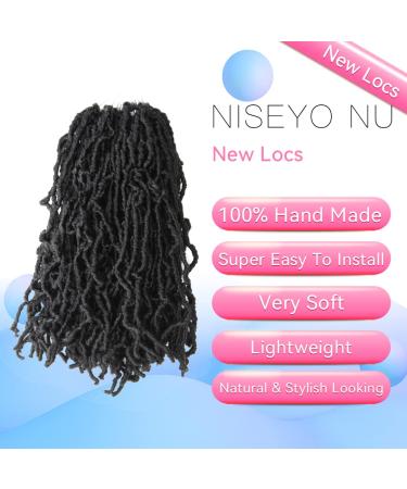 10 Inch Soft Locs Crochet Hair 6 Packs - Short New Faux Locs Pre-looped Dreads, Natural Black 1B (Pack of 6) - Buy Online on GoSupps.com