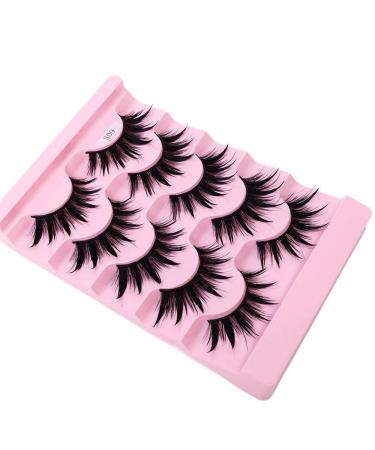 Shop Okdeals 5 Pairs Thai Style Spiky 3D Wet Look Manga Lashes - Japanese Anime Cosplay Eye Lash Extensions - Buy Online on GoSupps.com