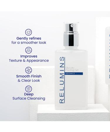 Relumins Advanced Glycolic Peeling Gel 200ml Exfoliating Gel for Smoother Firmer Skin with 5% Glycolic Acid Natural Fruit Extracts and Pore Minimizing Formula Suitable for Sensitive Skin - Buy Online on GoSupps.com