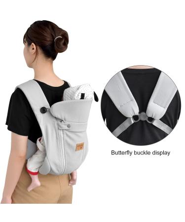vrbabies Ergonomic Baby Carrier - Hands-Free Sling for Newborns and Toddlers - Breathable and Supportive - Light Grey - Buy Online on GoSupps.com