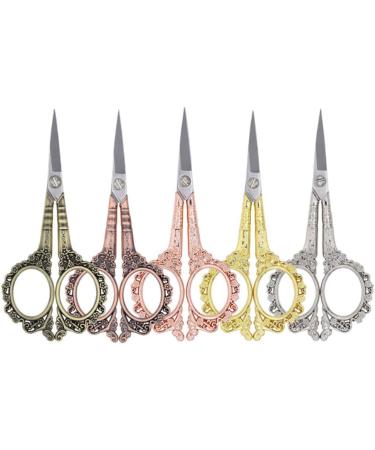 AKOAK Vintage Plum Style Scissors - Elegant European Design, Multi-Functional Stainless Steel Nail Scissors in Rose Gold - 1 Pack - Buy Online on GoSupps.com