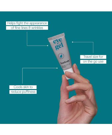 Baebody Travel Size Eye Gel Treatment: Dark Circles & Puffiness Cream with Peptide Complex - 0.5 Fl Oz - Buy Online on GoSupps.com