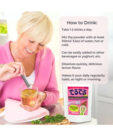 Deruderu Smooth Move Powder Drink Mix - Single Serve 14 Sticks Herbal with Vitamin C B1 B2 B6 B12 for Natural Bloating Comfort & Gentle Digestive Care Caffeine-Free Sugar-Free Convenient - Buy Online on GoSupps.com