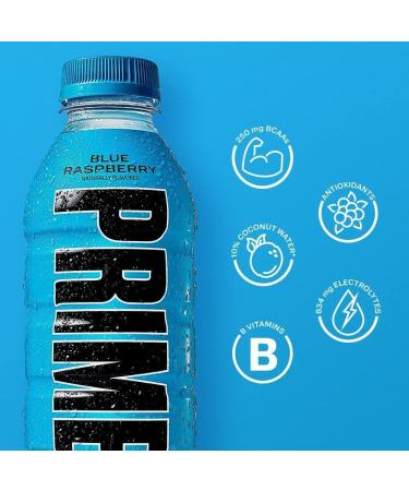 Prime Energy Drink by Logan Paul & KSI 500ML (Blue Raspberry) - Buy Online on GoSupps.com