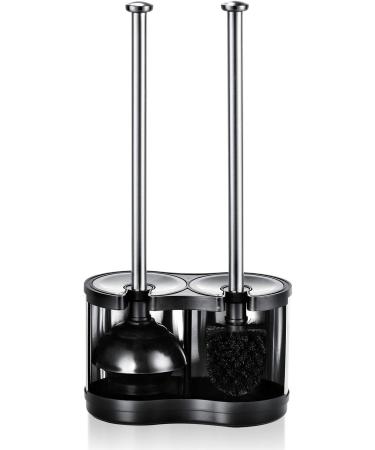 ToiletTree Products Modern Deluxe Freestanding Toilet Brush and Plunger Combo (Stainless Steel  Brush and Plunger Combo Set 4.5 x 9.75 x 18.5") - Buy Online on GoSupps.com
