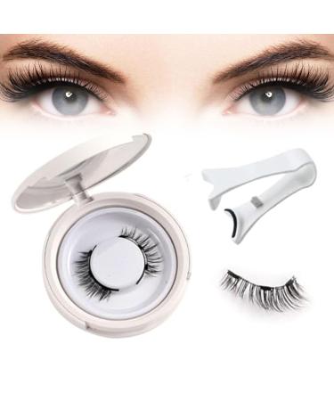 Magnetic Eyelashes With Applicator Reusable Magnetic Eyelashes Magnetic Eyelashes Natural Look No Glue (Natural)