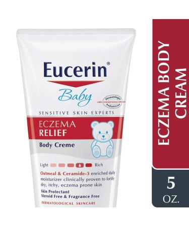 Eucerin Baby Eczema Relief Body Cream 5 oz. Tube | Steroid & Fragrance Free | Ages 3+ Months - Buy Online on GoSupps.com