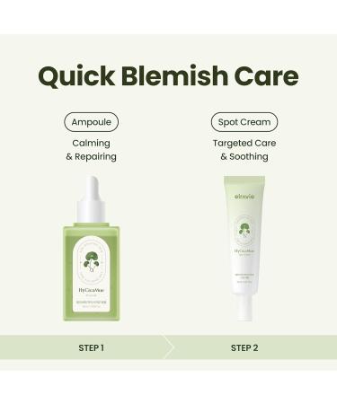 elravie HyCicaMue Ampoule | Lightweight Calming Serum for Sebum Control Pore Soothing & Barrier Care | Cica Hyaluronic Acid Vegan Mucin | Smooth & Fast-Absorbing Non Comedogenic | Korean Skin Care - Buy Online on GoSupps.com