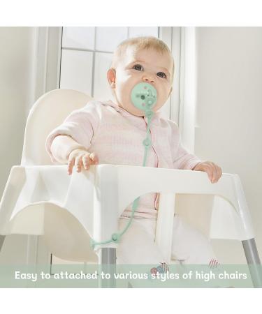 ClDy Baby Toy Pacifier Chain & Silicone Cup Catcher | BPA-Free Halter Straps for Strollers & Cars | 2 Pack Bowl Set (Blue & Green) - Safe & Versatile Baby Accessories - Buy Online on GoSupps.com