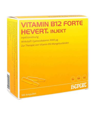 Vitamin B12 forte Hevert inject ampoules 100 pcs. Ampoules 100 pieces (1 pack)