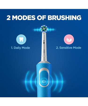 Oral-B Vitality Criss Cross Electric Toothbrush with Travel Case & Replaceable Head - White | Buy Internationally - Buy Online on GoSupps.com