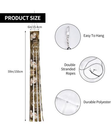 Inspirational Quotes Halloween Windsock Ghost Flag 59" Halloween Outdoor Hanging Decorations Garden Window Yard Decor - Buy Online on GoSupps.com