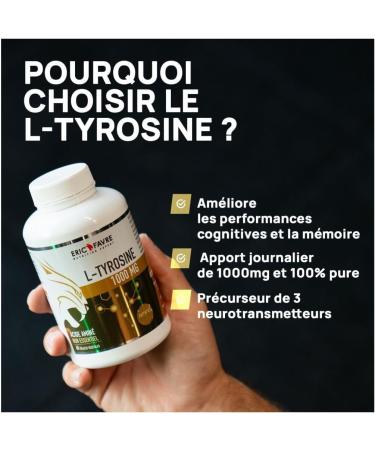 Eric favre L-Tyrosine 1000 mg performance et nergie musculaire 60 g lules - Buy Online on GoSupps.com