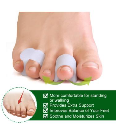 Welnove Gel Pinky Toe Separators - Pack of 12 | Prevent Rubbing & Relieve Pressure - Buy Online on GoSupps.com