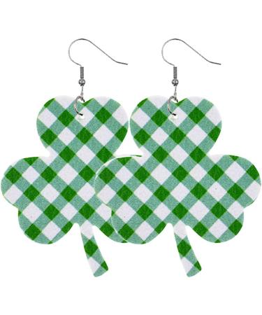 FEYLIE Earrings - 8 Pairs Irish Shamrock Dangle Earrings | Clover Pendant Hook Jewelry for St. Patrick's Day Celebration - Buy Online on GoSupps.com
