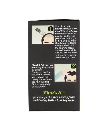 Hair Building Fibers | Medium Brown Color Powder for Thinning Hair - Instantly Thicken Hair for Men & Women - Buy Online on GoSupps.com