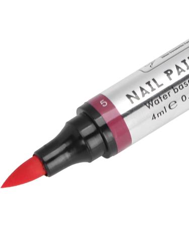 Nail Polish Pen Nail Gel Pen Nail Art Manicure Pen Suitable for Acrylic Nails DIY Nails Water Based Nail Polish Bright Colors Easy Match with Daily Wear Tools to Save Time and 05 - Buy Online on GoSupps.com