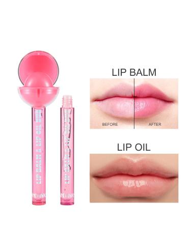 RILIMIOO Lollipop Lip Balm Gloss - Hydrating PH Luster Oil, Clear Glossy Novelty for Girls - Buy Online on GoSupps.com