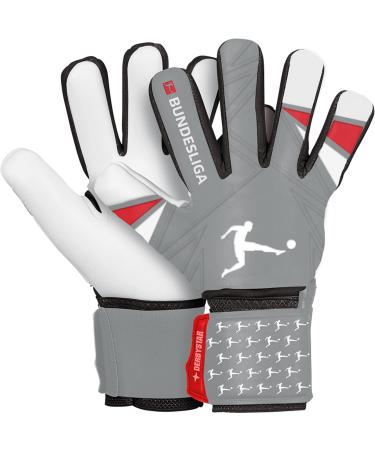 Derbystar Boys Bundesliga V22 Goalkeeper Gloves 5 Grey Black Red